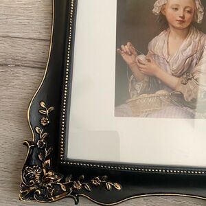 Elegant Black and Gold Picture Frame